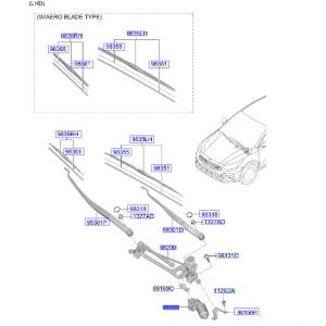 موتور تحريك المساحات الأمامية