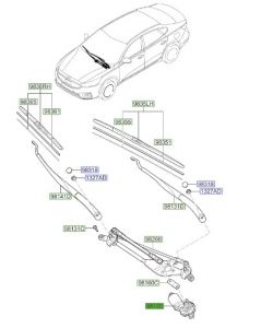 موتور تحريك المساحات الأمامية