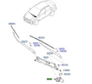 موتور تحريك المساحات الأمامية
