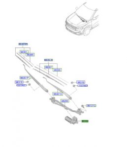 موتور تحريك المساحات الأمامية