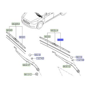 جلدة مساحة زجاج