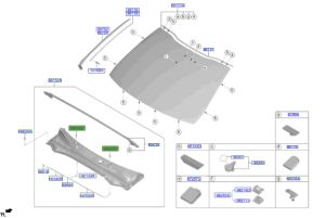 بخاخ و خرطوم ماء المساحات