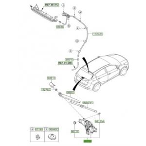 مثبت و موتور المساحات الخلفية