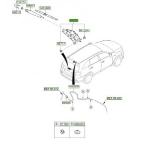 مثبت و موتور المساحات الخلفية