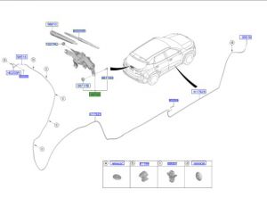 مثبت و موتور المساحات الخلفية