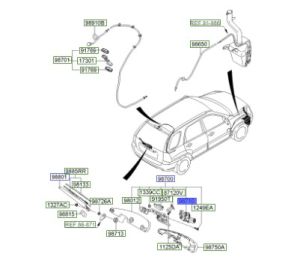 موتور تحريك المساحات الخلفية
