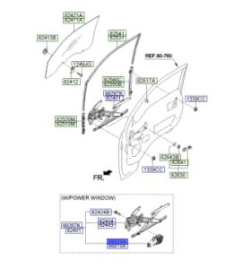 دينمو زجاج الباب الأمامي يمين