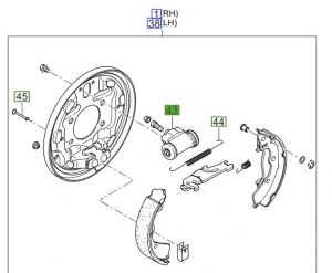 سلندر فرامل خلفي