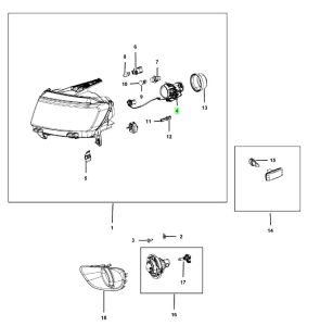 لمبة إضاءة أمامية (H9)