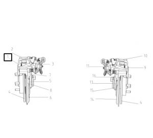 فحمات فرامل خلفية يسار