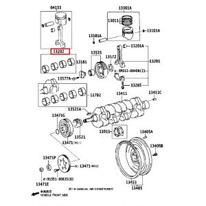طقم سبائك عامود الكرنك المتحركة