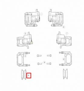 فحمات فرامل خلفية يسار