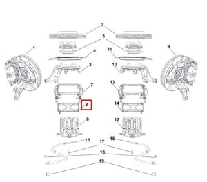 فحمات فرامل أمامية يسار
