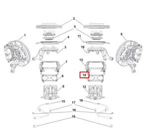 فحمات فرامل أمامية يمين