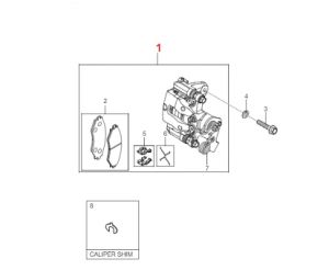 كليبر فرامل خلفي يسار