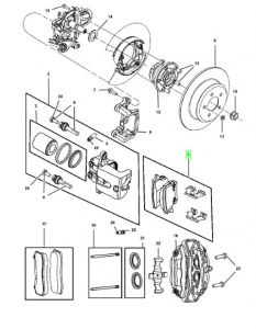 فحمات فرامل خلفية
